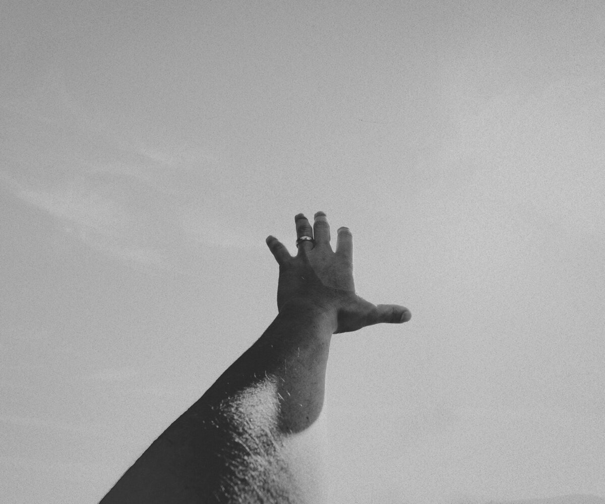Monochrome Photo of Left Arm