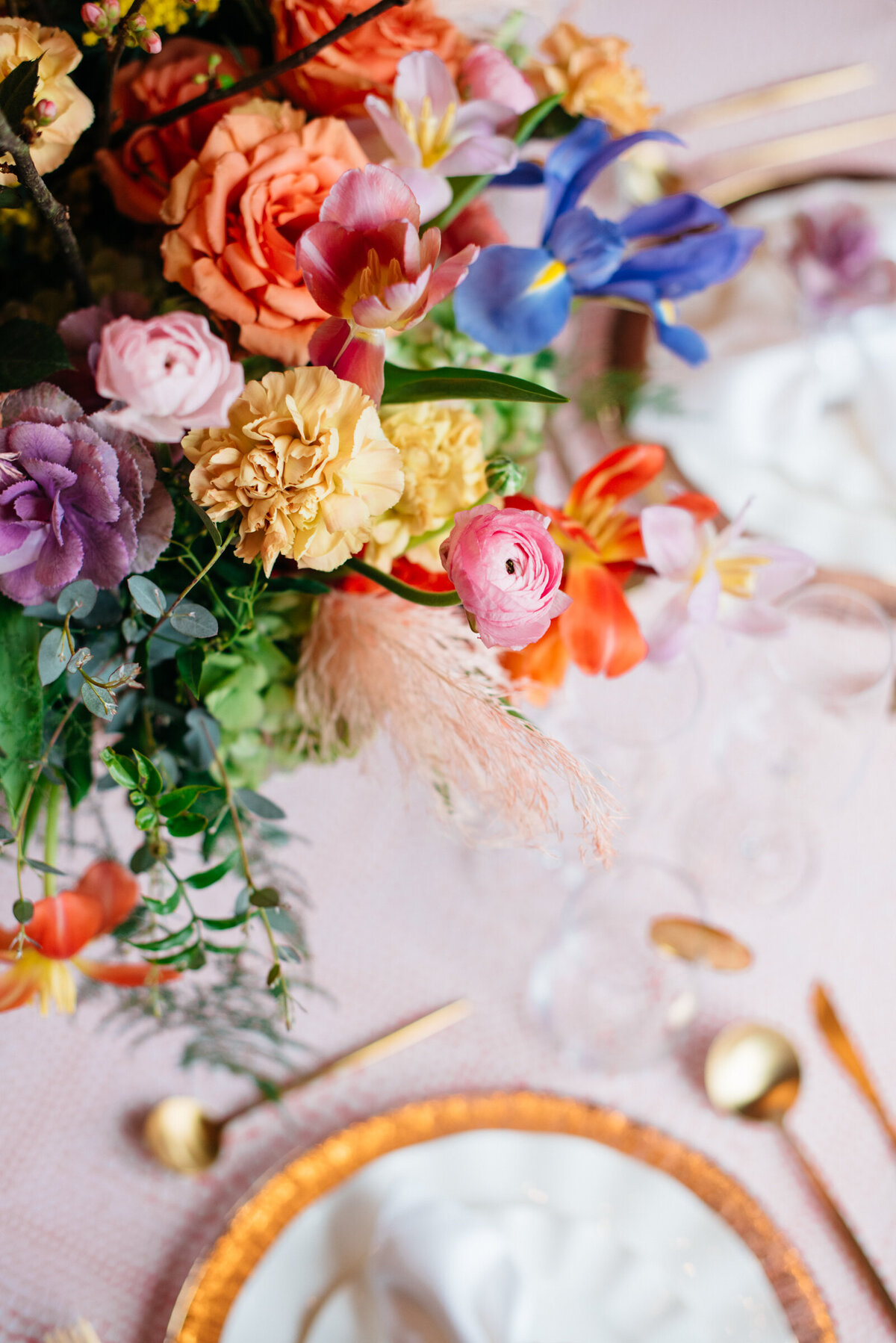 colorful wedding details