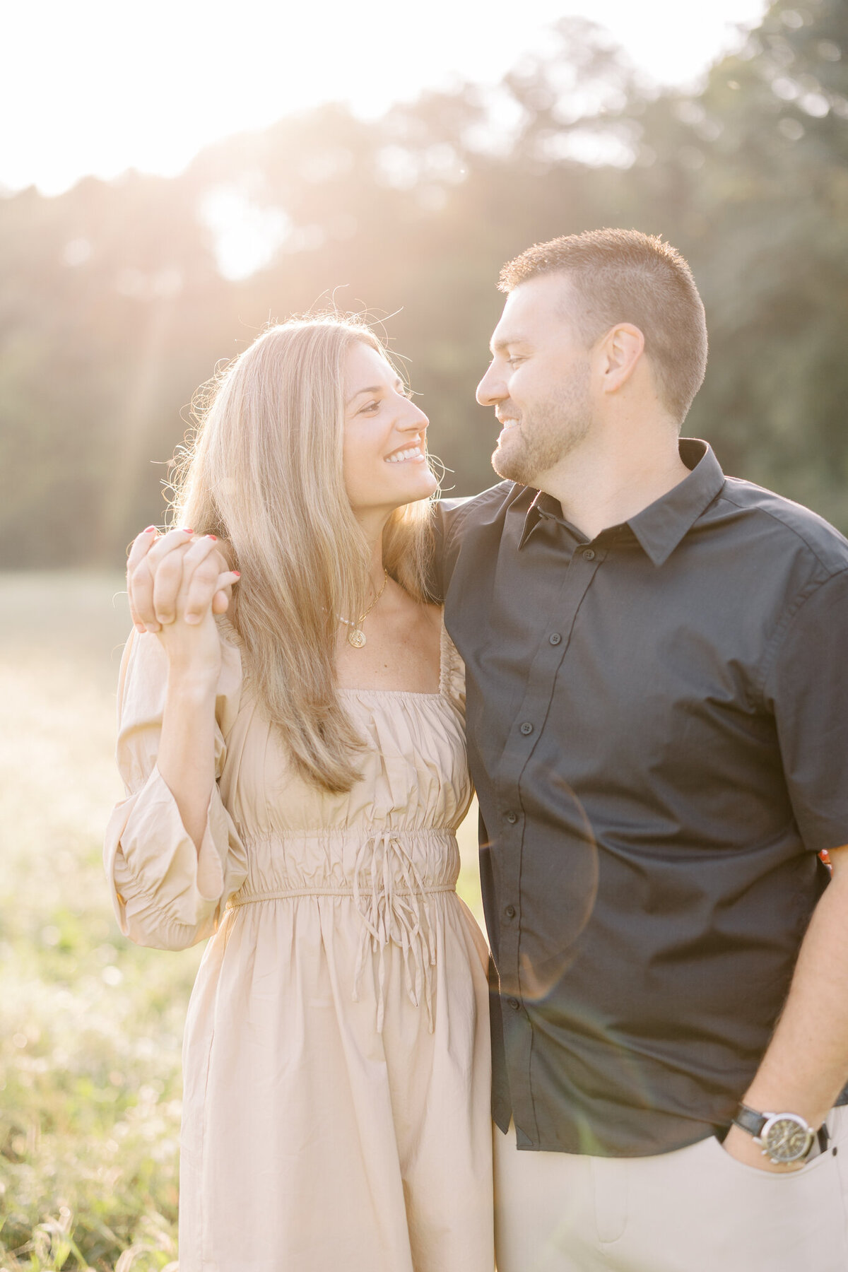 Sunset Field in PA Engagement Session | Ashlee Zimmerman