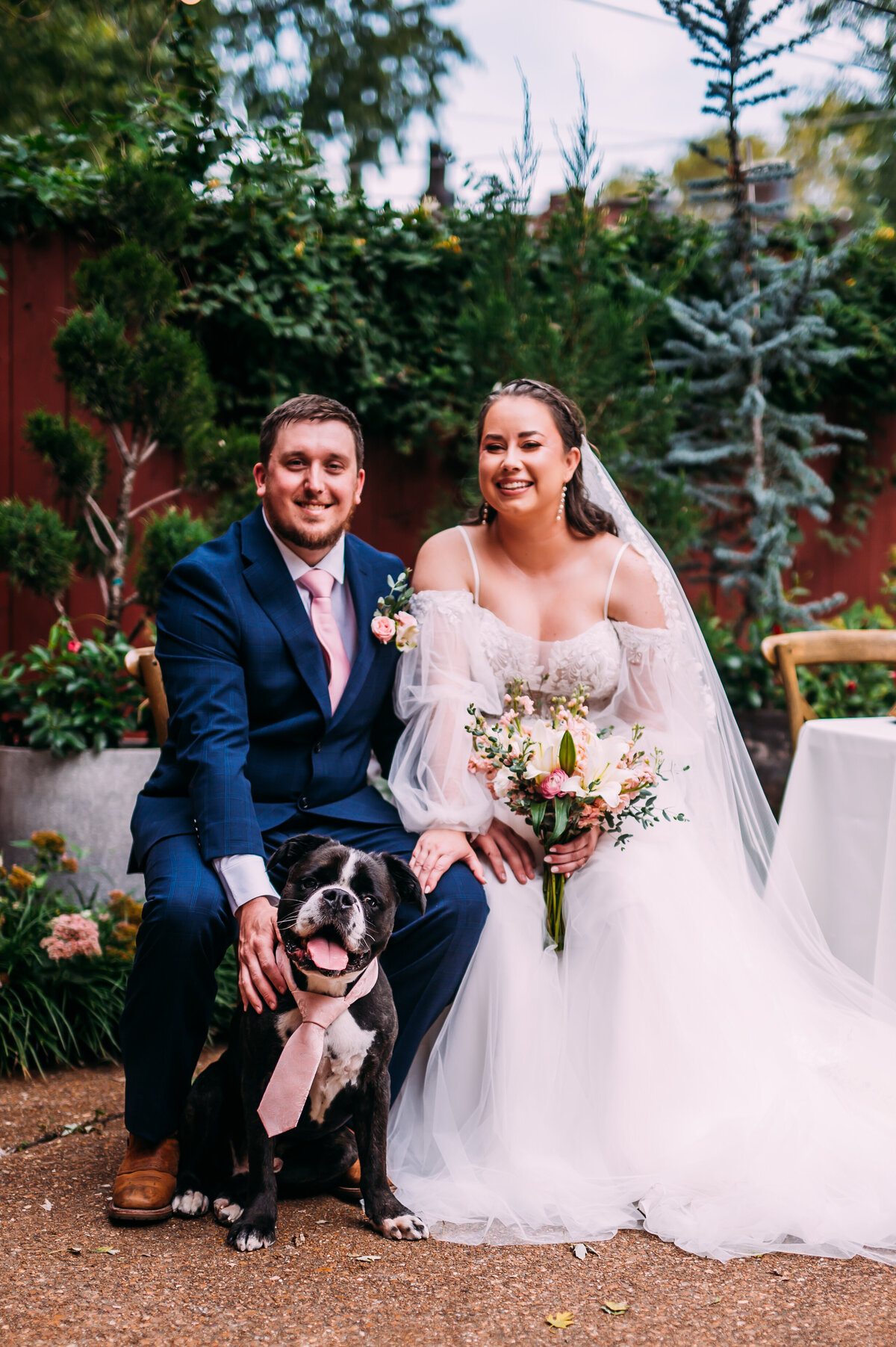 Wedding-Couple-with-Dog