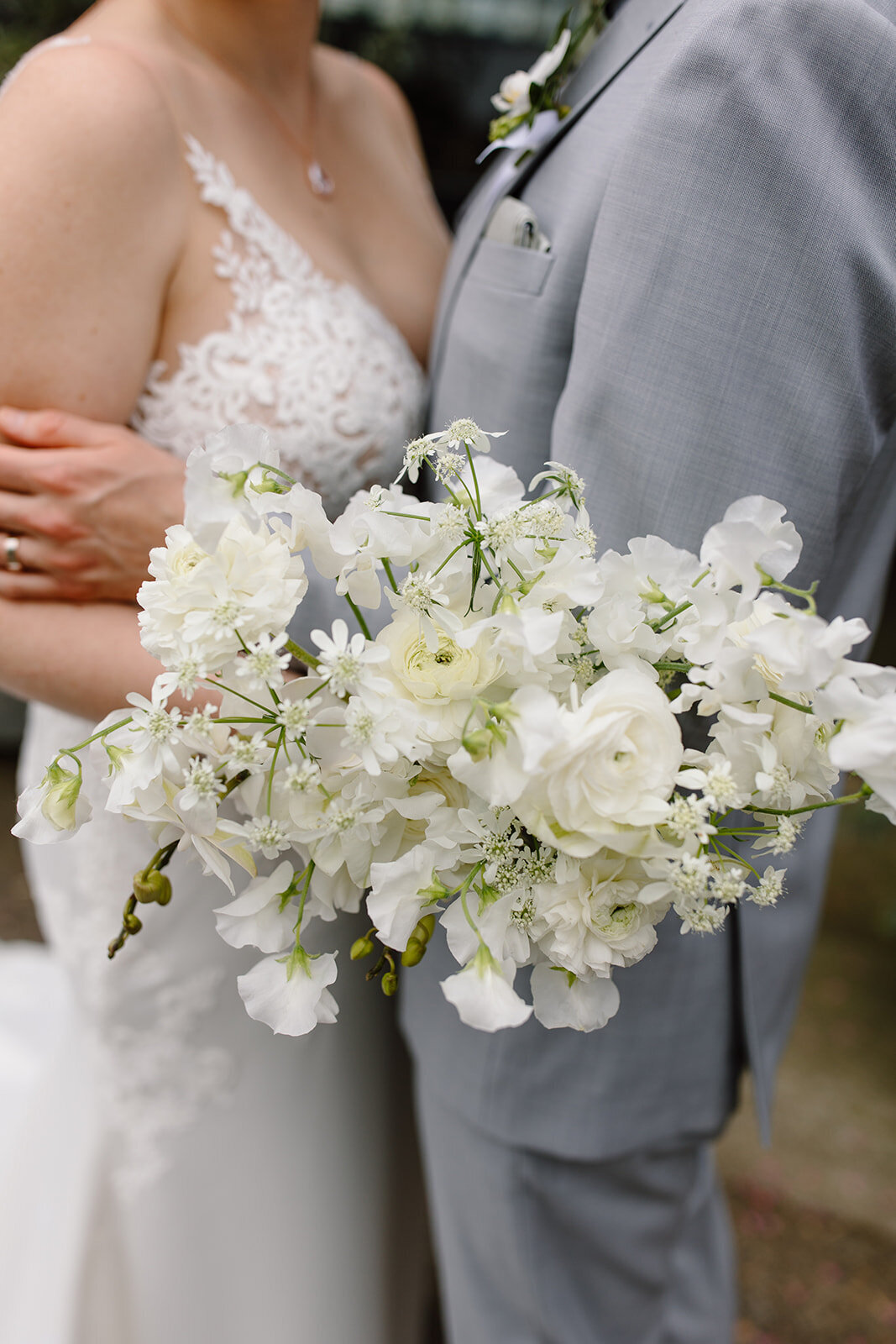 All white flowers