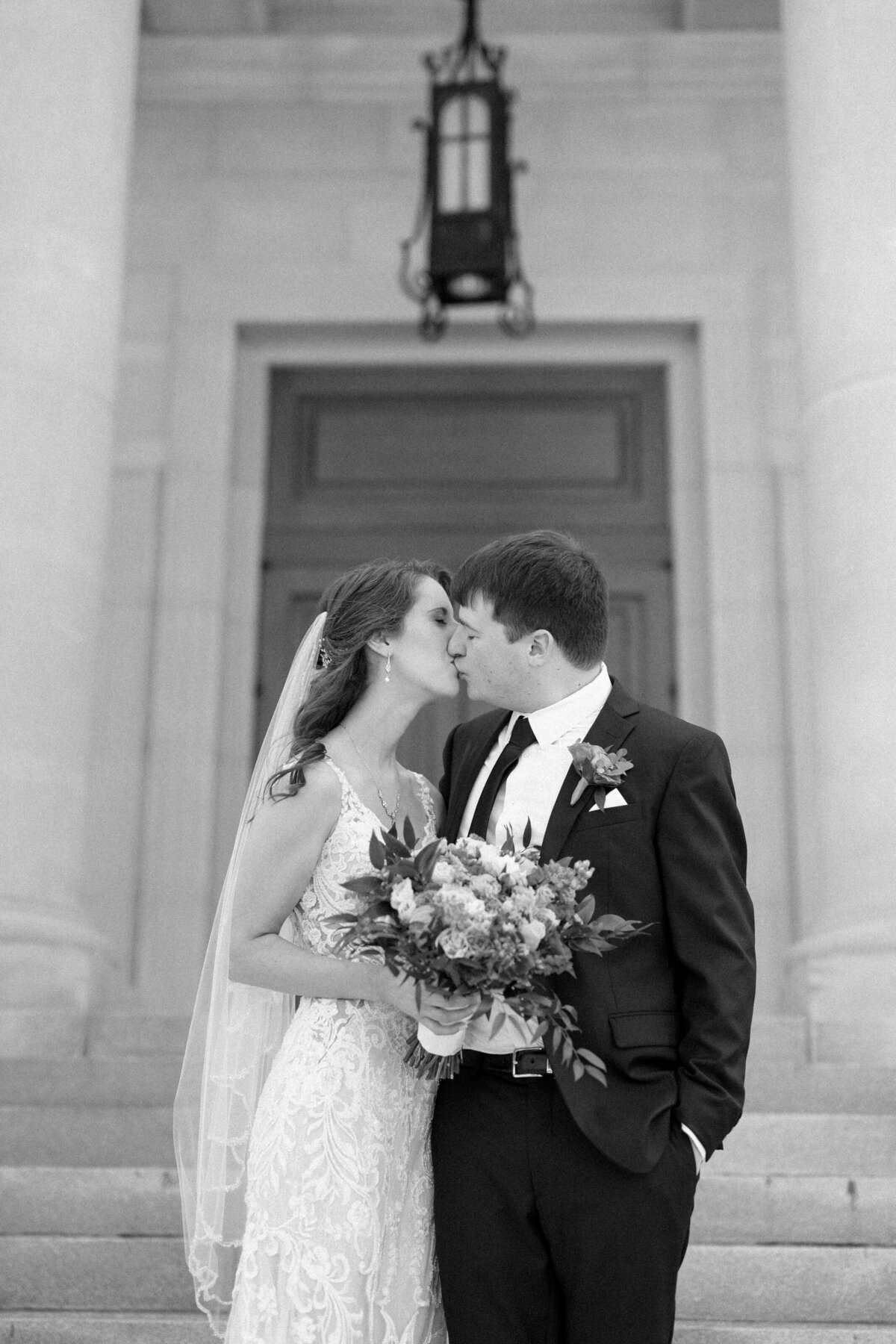 Sonja and Steven - Sacred Heart Cathedral and The Press Room - East Tennessee Wedding Photographer - Alaina René Photography-254-2