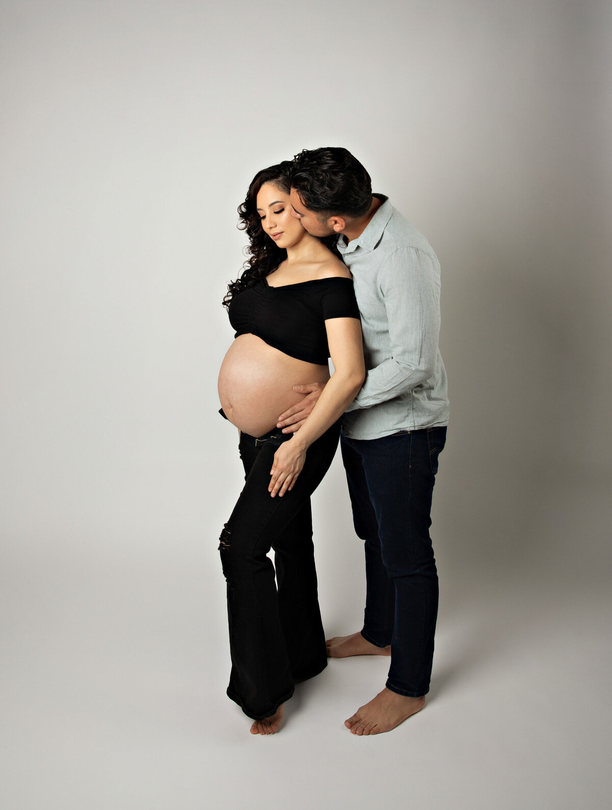  photo shoot modern best san antonio texas photograhers gown maternity photography session 