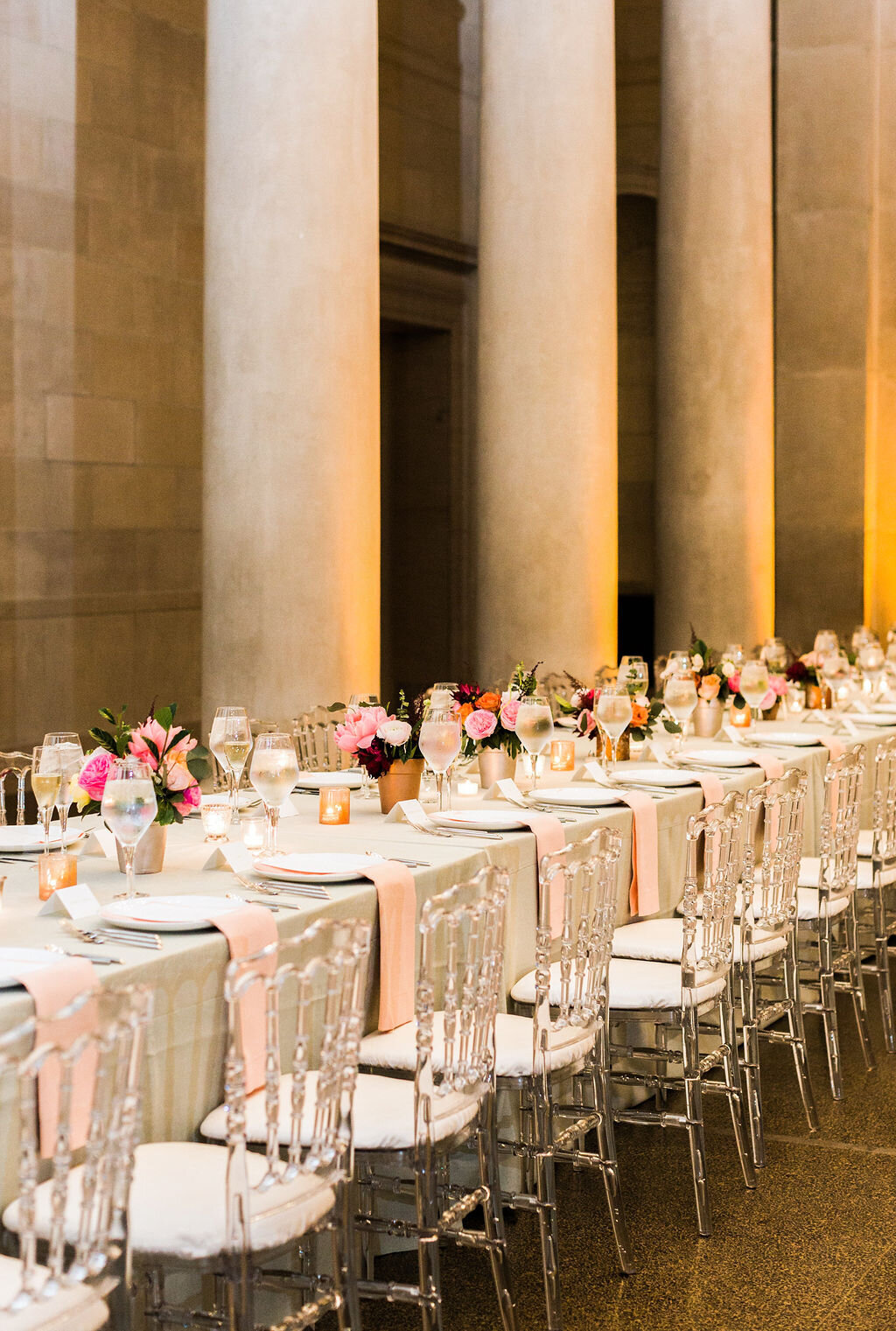 BMA wedding reception tablescape