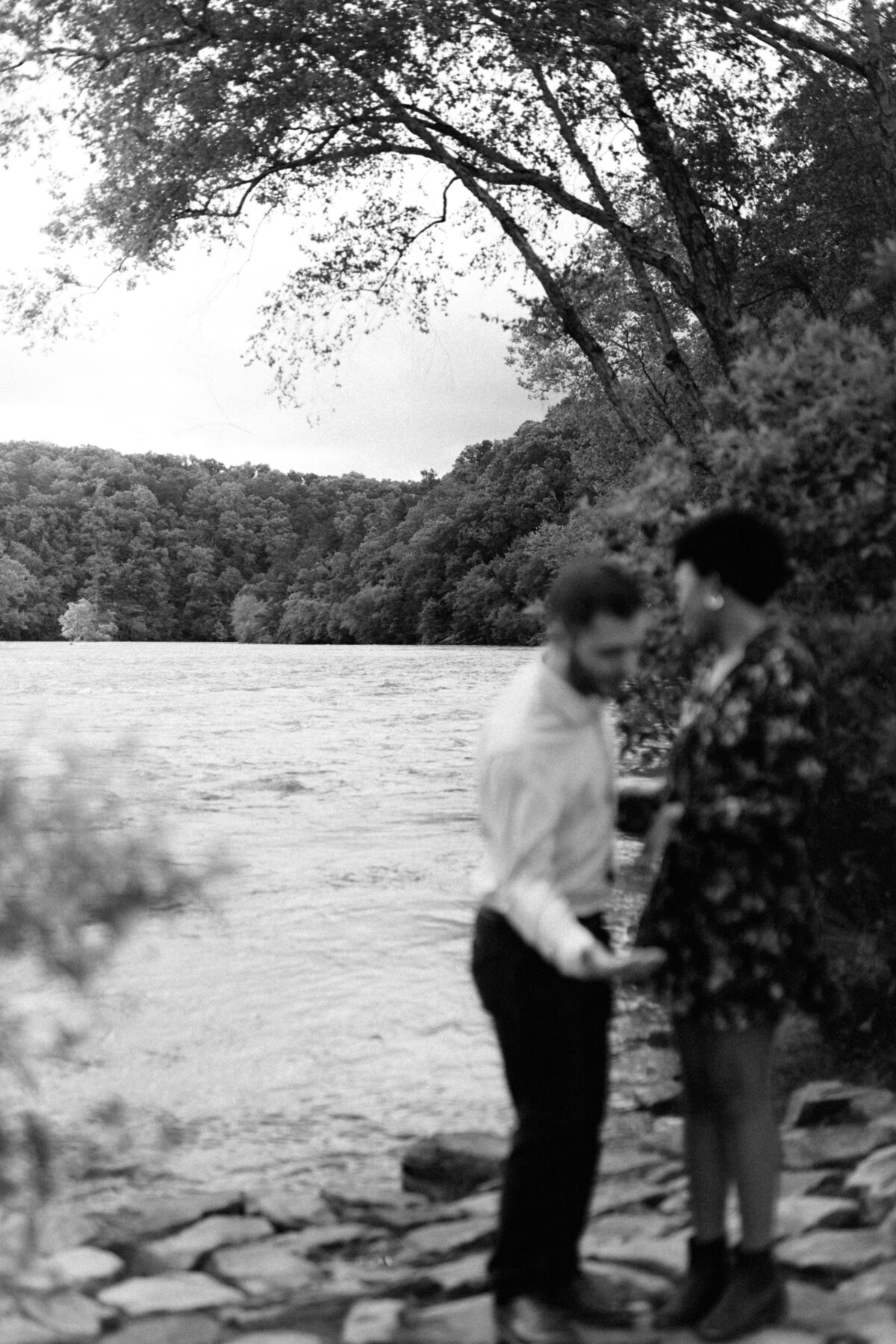 Chattahoochee Coffee Company couples engagement photography session on Chattahoochee River in Atlanta, Georgia