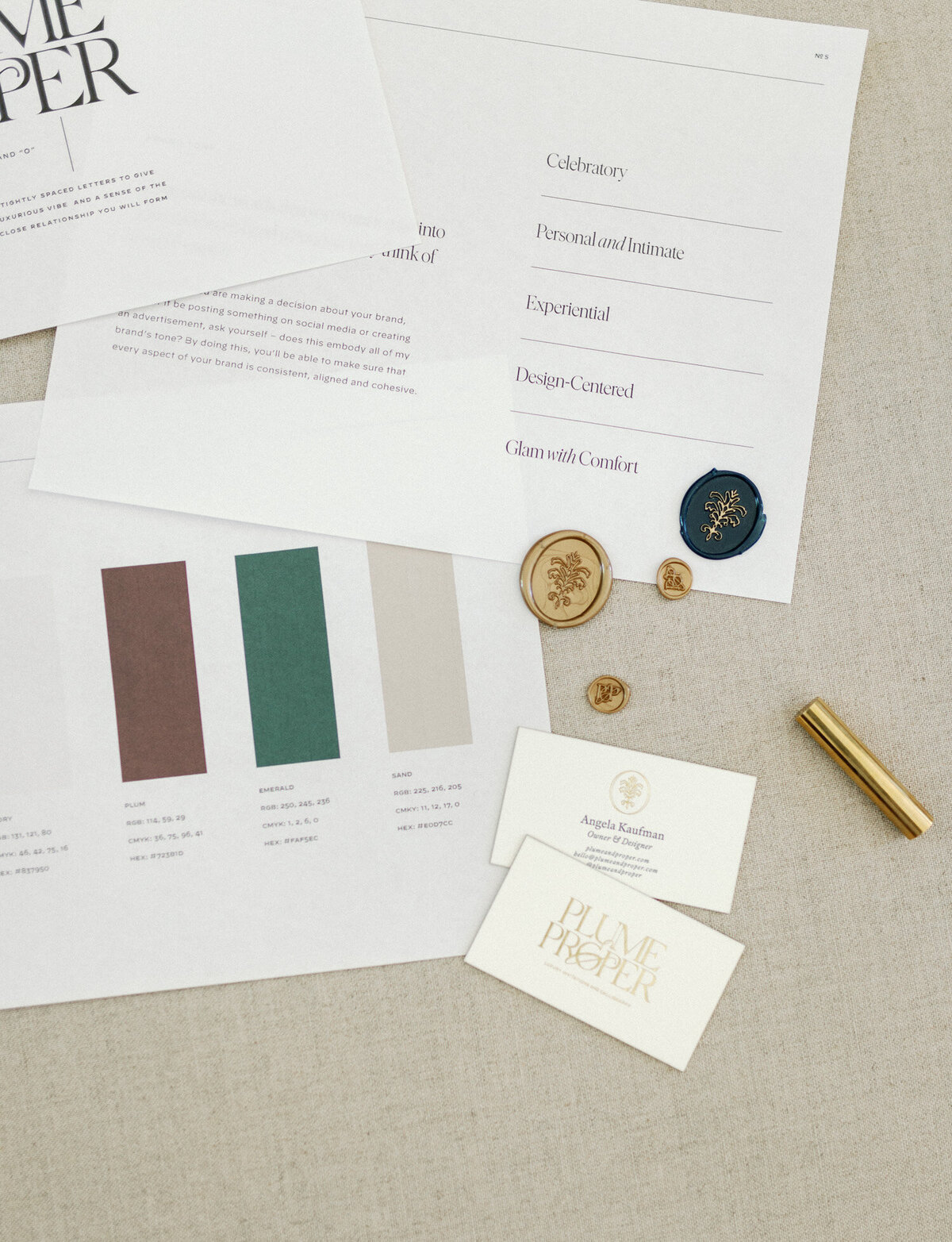 flat lay with brand elements, brand designer photography, film brand photoshoot