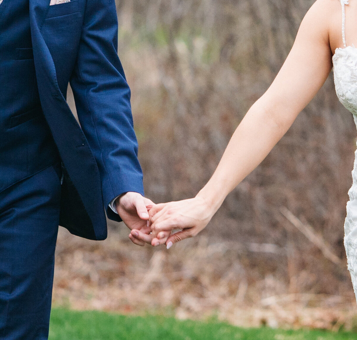Romantic wedding portraits of bride and groom at The Barn at Bull Meadow in NH