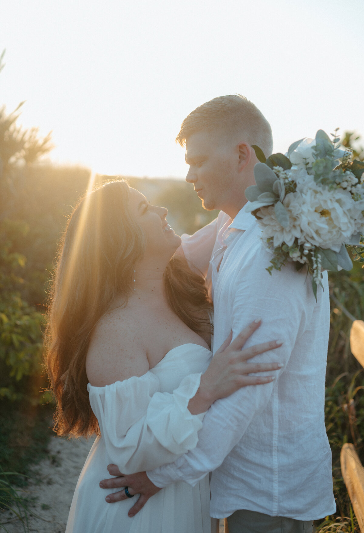 sunset elopement photos