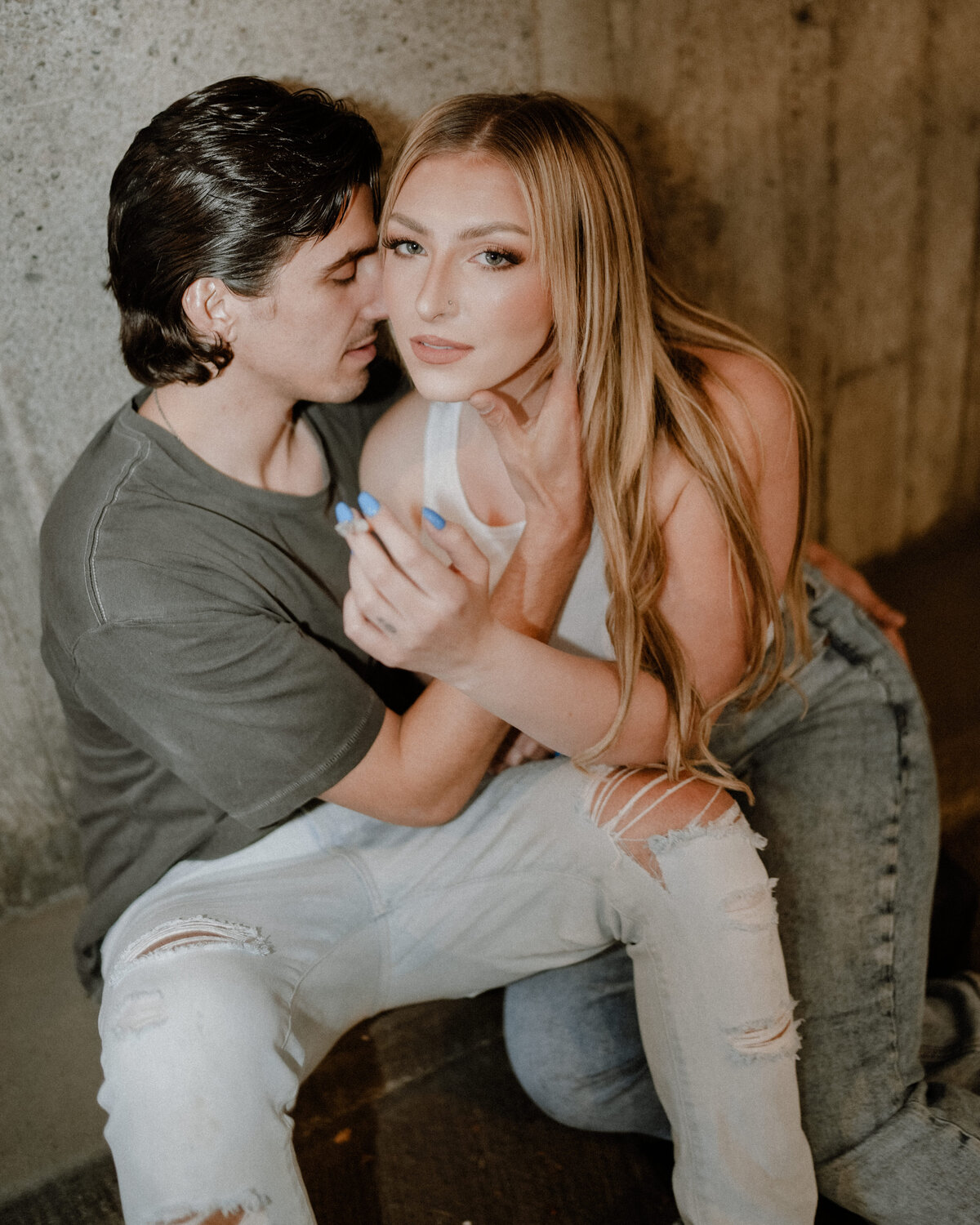 An editorial-style couples session in Washington, blending fine art photography with cinematic storytelling.