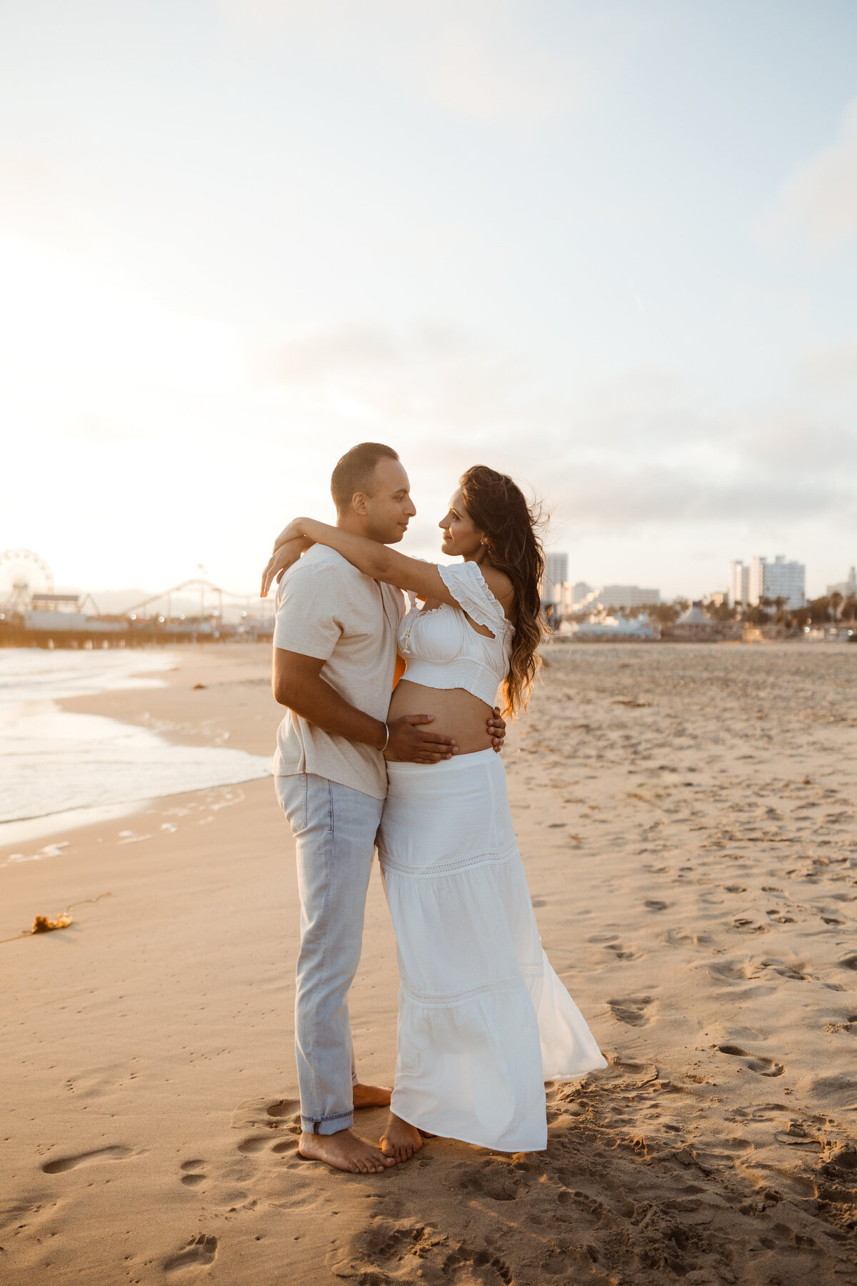 Santa Monica Beach Maternity Photography 53