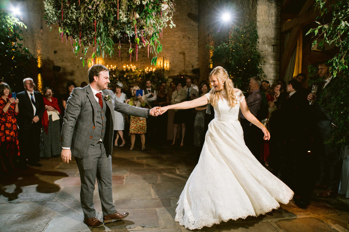 the first dane at a cripps barn wedding