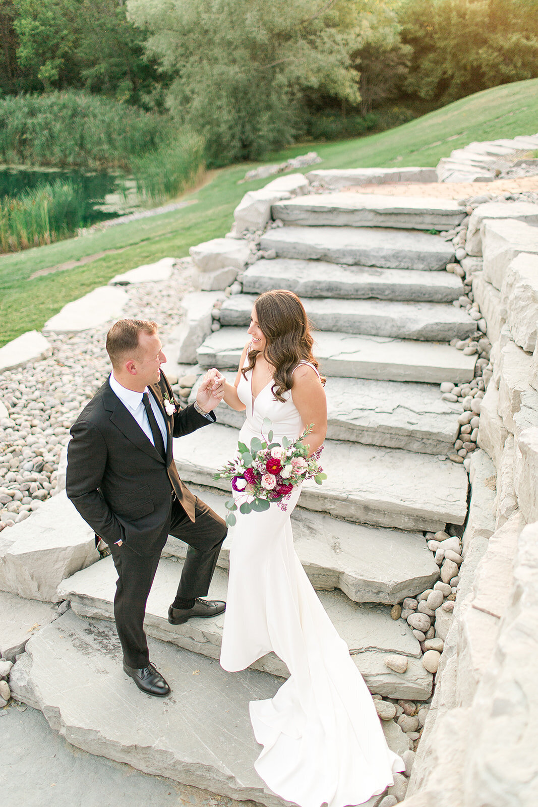 GTA Ont Canada Bride and groom Deer Creek