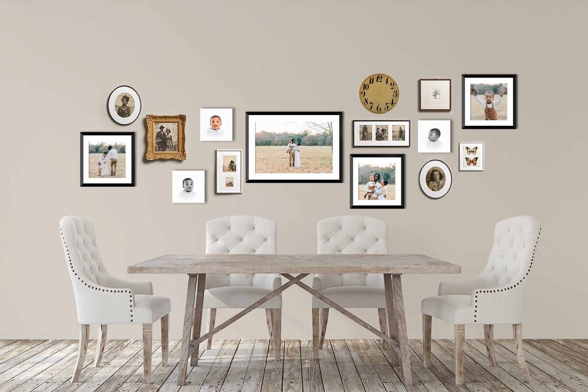 Wall Gallery eclectic mix heirloom