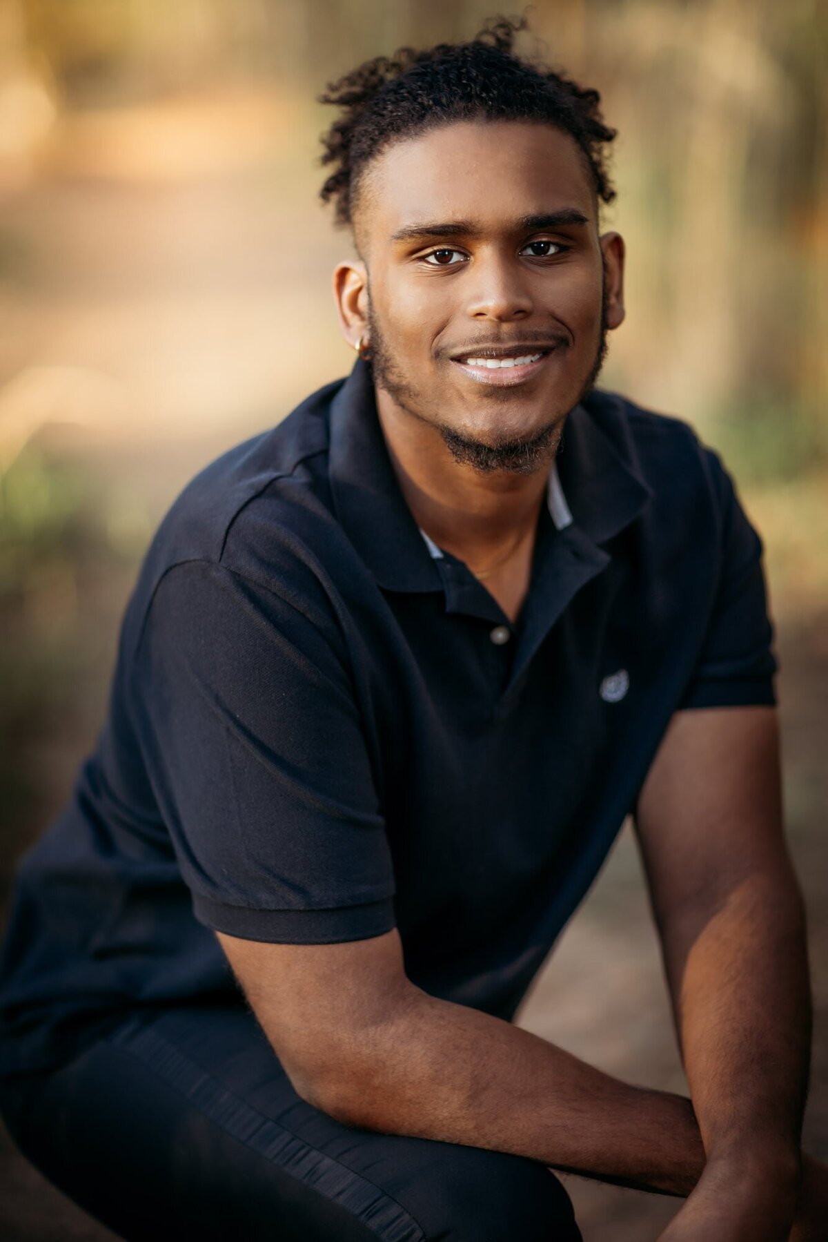 Great smile from this senior for his portrait.