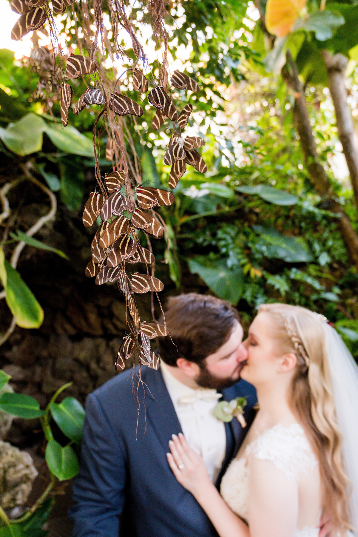 phipps conservatory butterfly room wedding picture