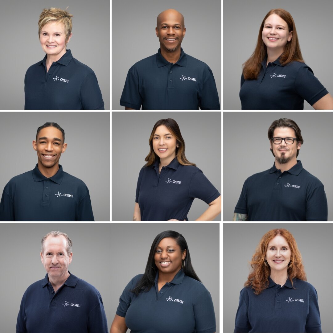 Professional Headshots Capturing the essence of Cincinnati's skilled professionals, these headshots feature OSIS team members in their element. Dressed in navy polos with a crisp 'OSIS' logo, their expressions radiate warmth and expertise. Perfect for showcasing your brand's professionalism and team spirit.