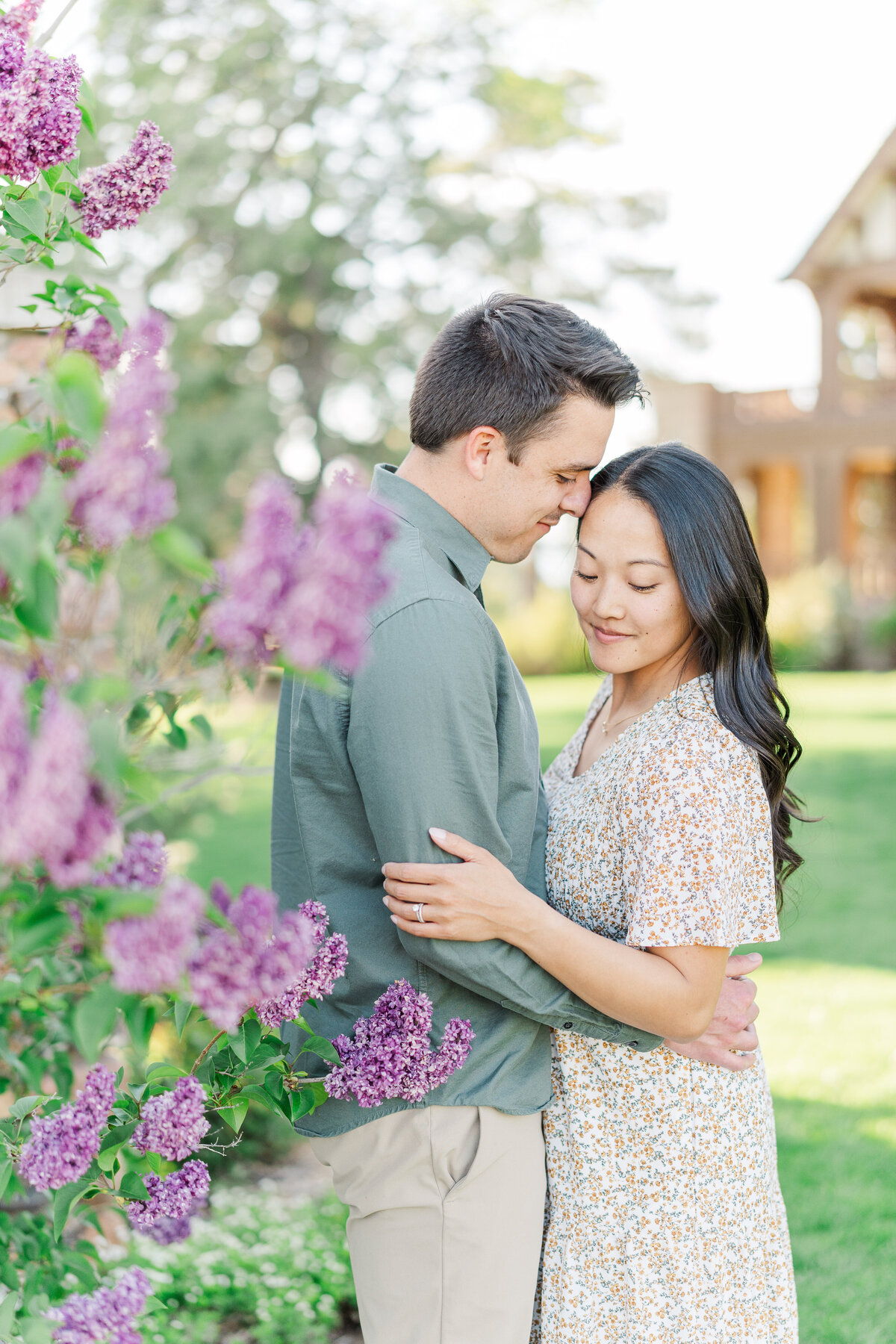 Spring Lilac Family Portraits Highlands Ranch Mansion Flowers Romantic Light and Airy Elena Spraguer Photography0043