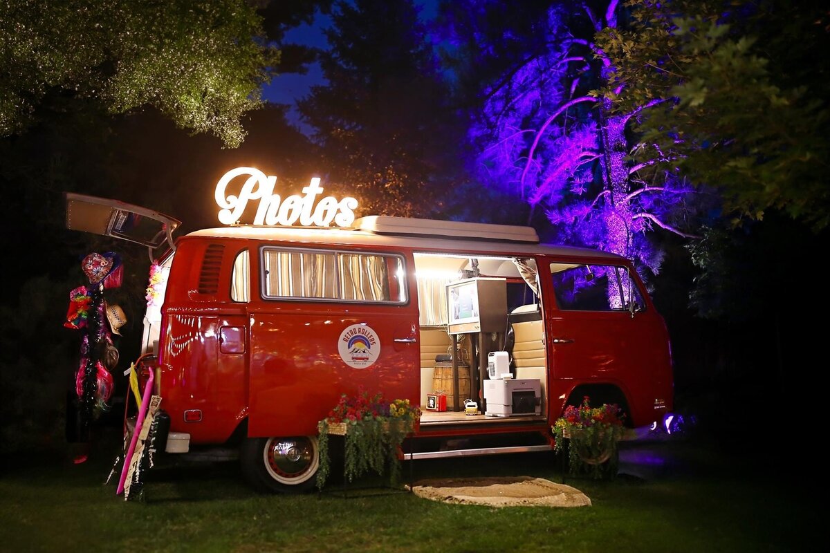 Our denver photo booth bus at a fun fundraising event in Cherry Hills, Colorado.