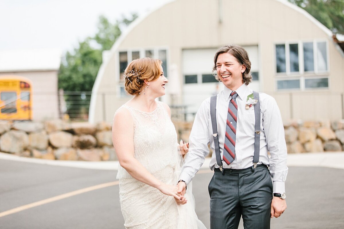 A Pilot's Wedding in an Airplane Hangar Portland OR-1032