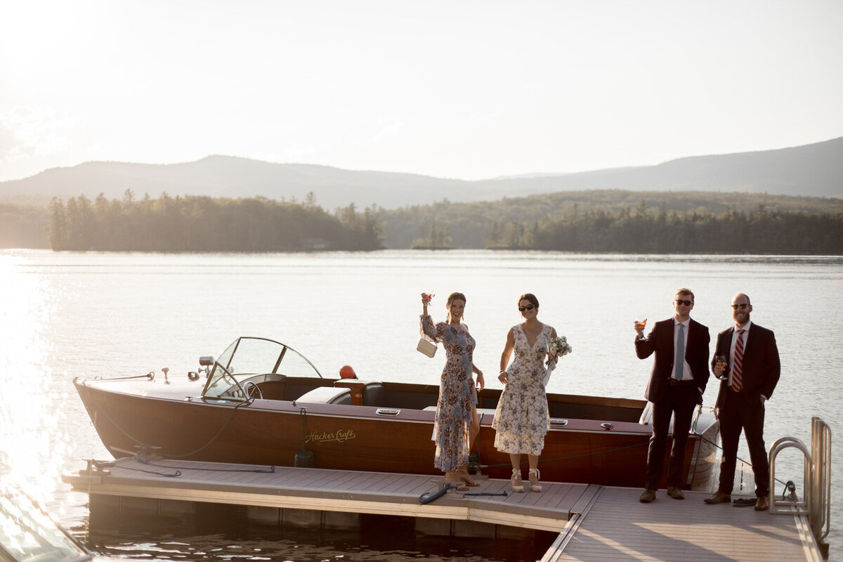 Boat Wedding Send Off in New England-1