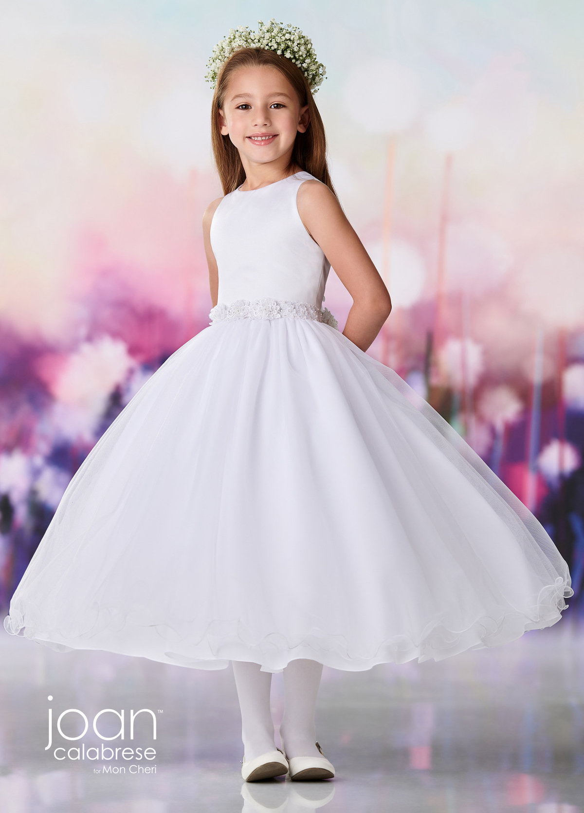 matching flower girl and bridesmaid dresses