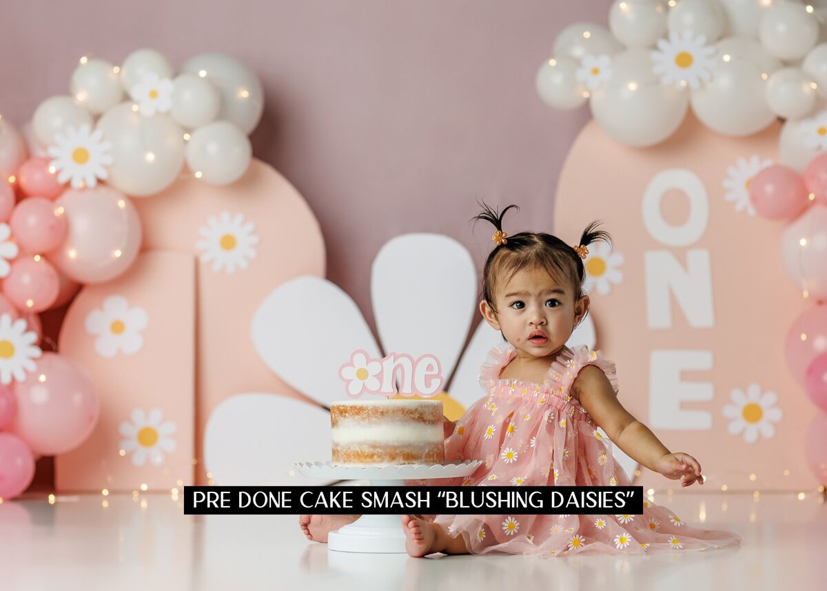 Cake Smash Blushing Daisies