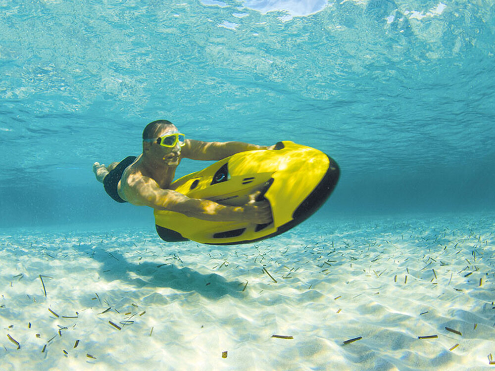 compact underwater scooter