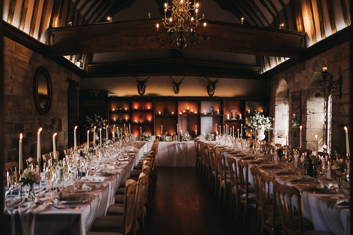 Wedding breakfast at Brinsop Court