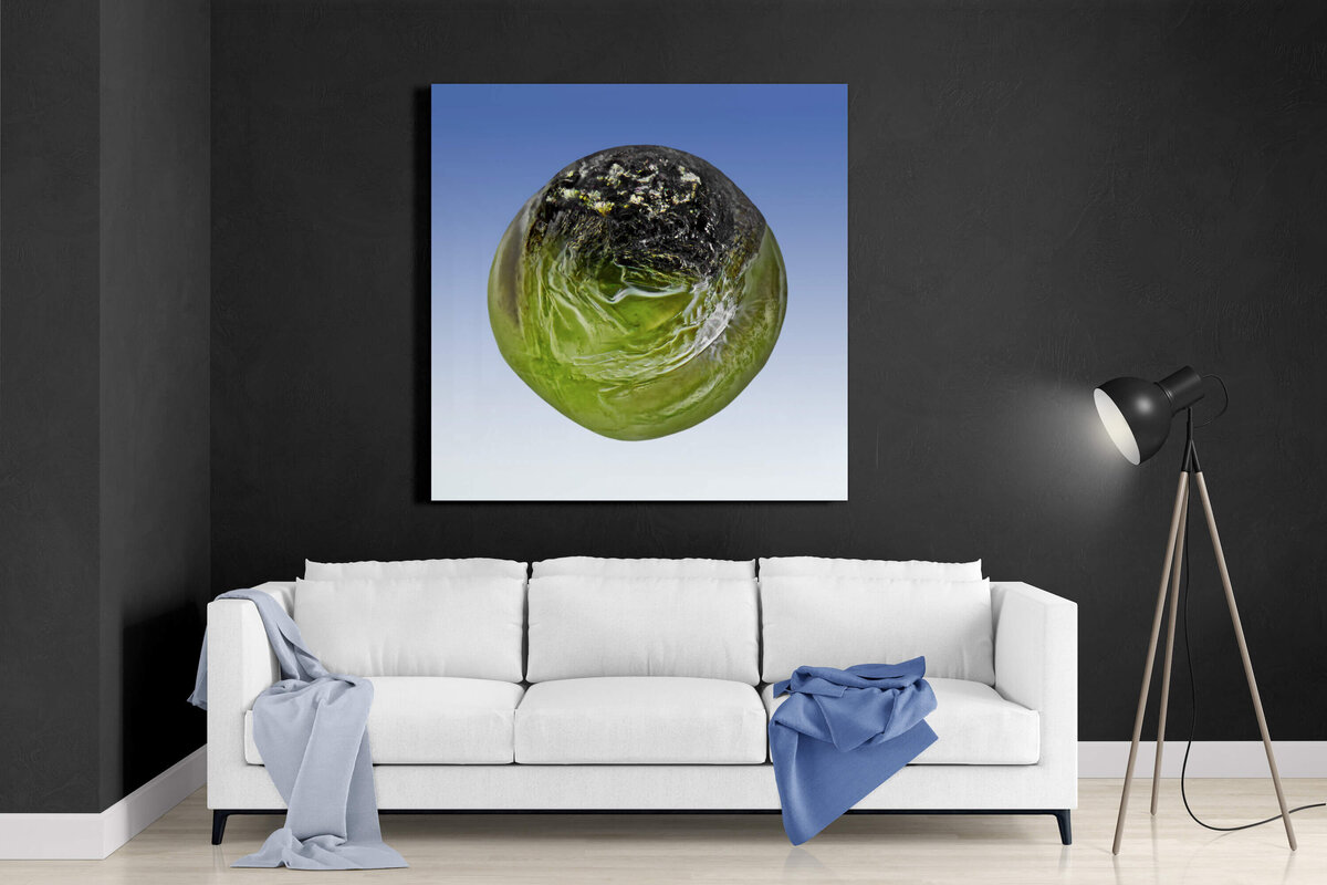 Fine Art featuring Project Stardust micrometeorite NMM 1149 Matte Dibond Panel for space inspired interior design