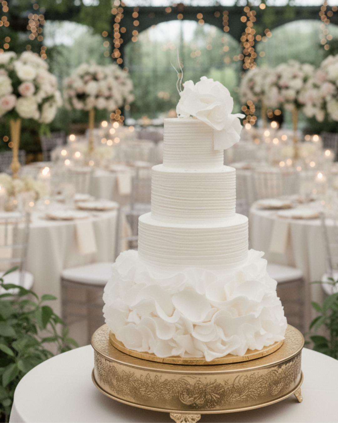 Wedding Cake with Waves