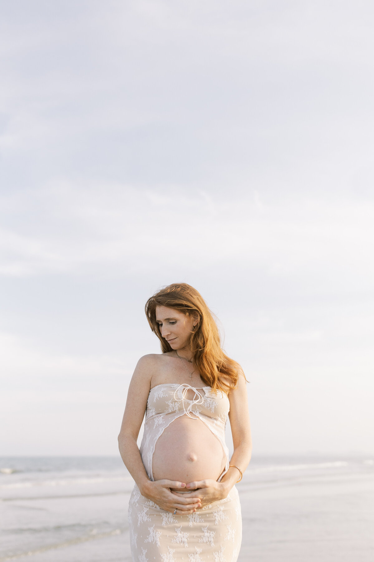 Jersey Shore beach maternity session - 18