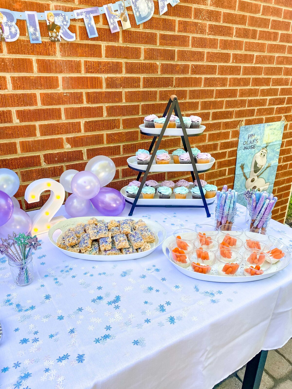 Frozen themed birthday party in Charlotte, NC