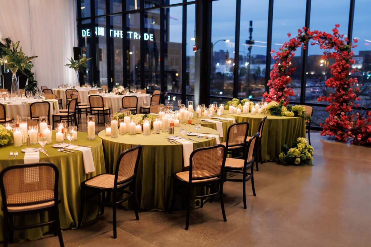 bold color block wedding gather at deer district milwaukee -58