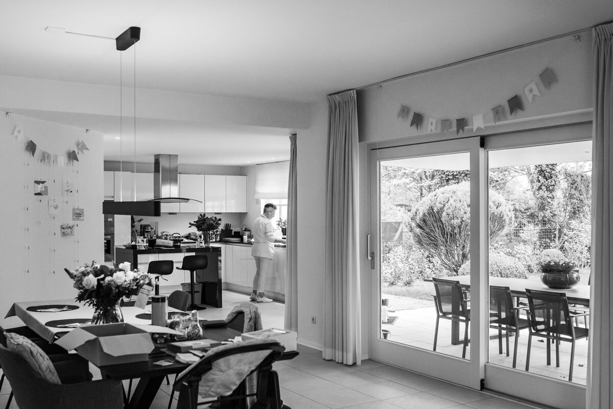 huis versierd voor pasgeboren baby