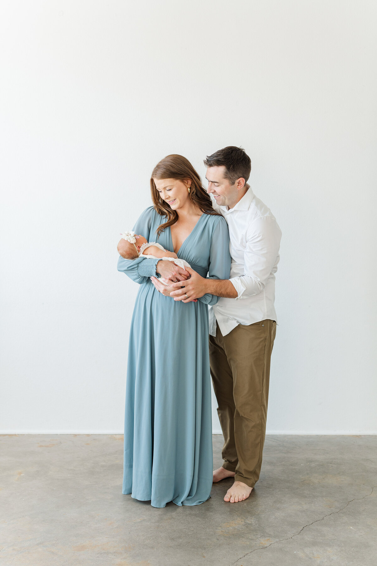 Natural Light Studio Newborn Baby Girl Light and Airy Timeless Client Closet Elena Spraguer Photography 0001