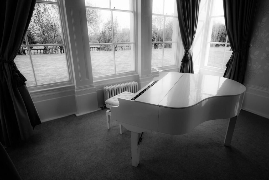 white-baby-grand-piano-seaham-hall