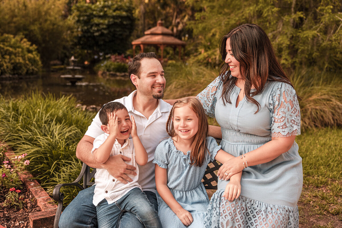 Family photos by Central Florida Photographer Michelle Coombs Photography at Washington Oaks Gardens in Palm Coast, Florida