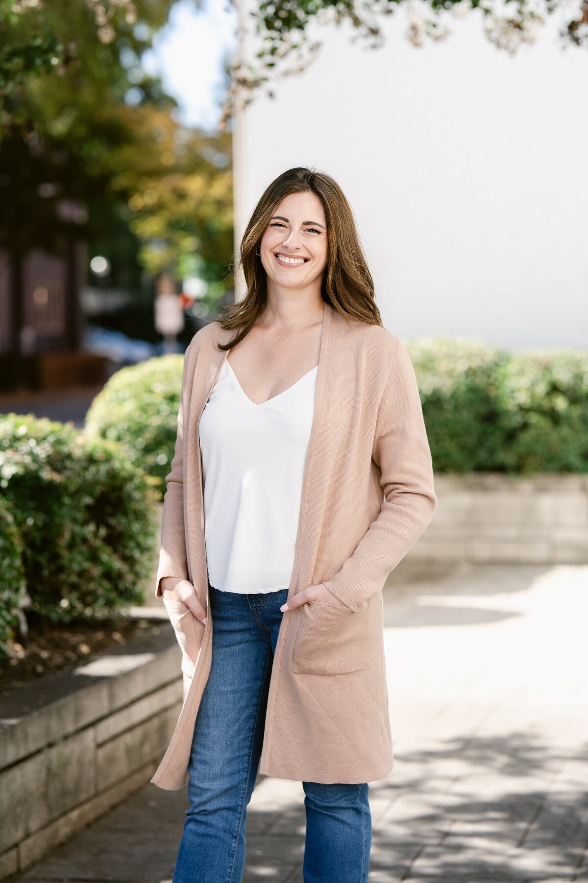 Woman headshots in front of First United Methodist Church in Downtown Huntsville