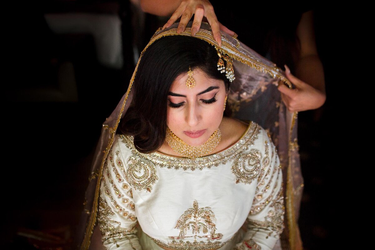 Pakistani Bride getting ready