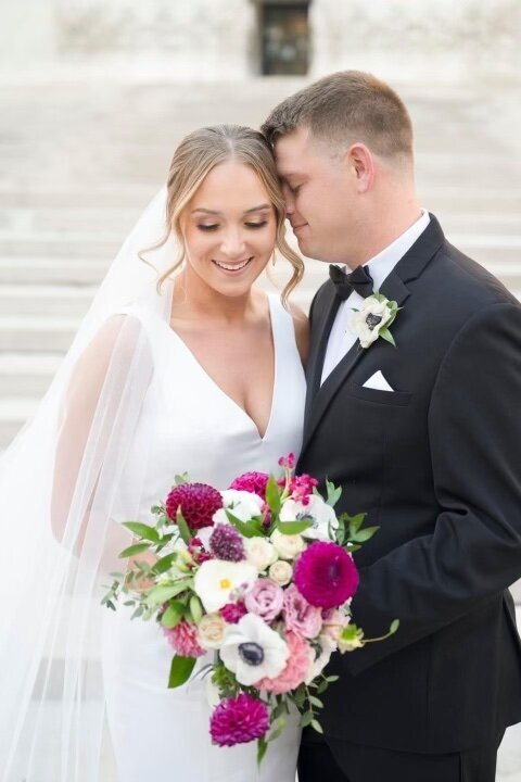 Noblesville wedding florist, Bleu Bouquet