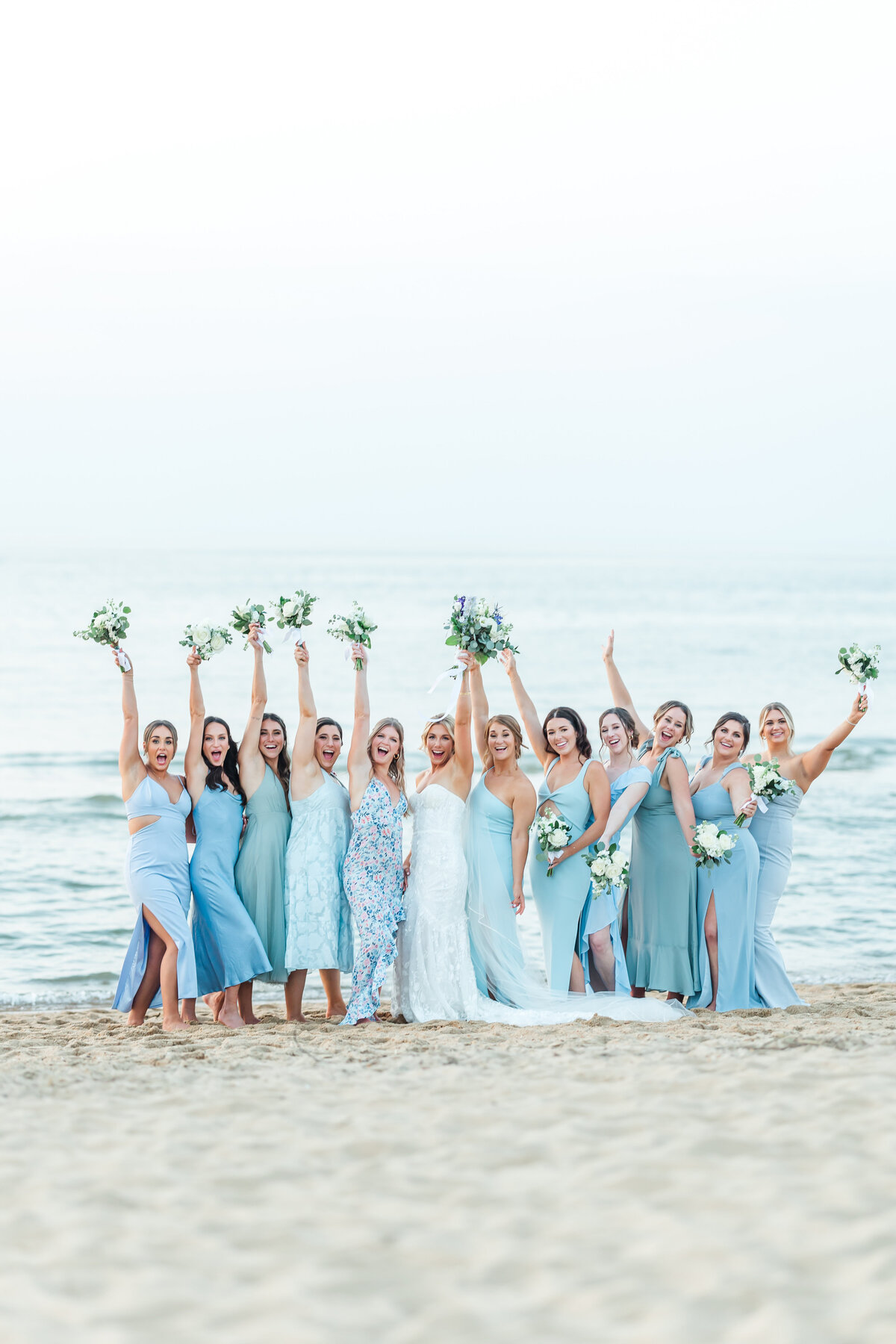 Delta Bayfront suites wedding virginia beach wedding Giovanna Bridal Party 1-13