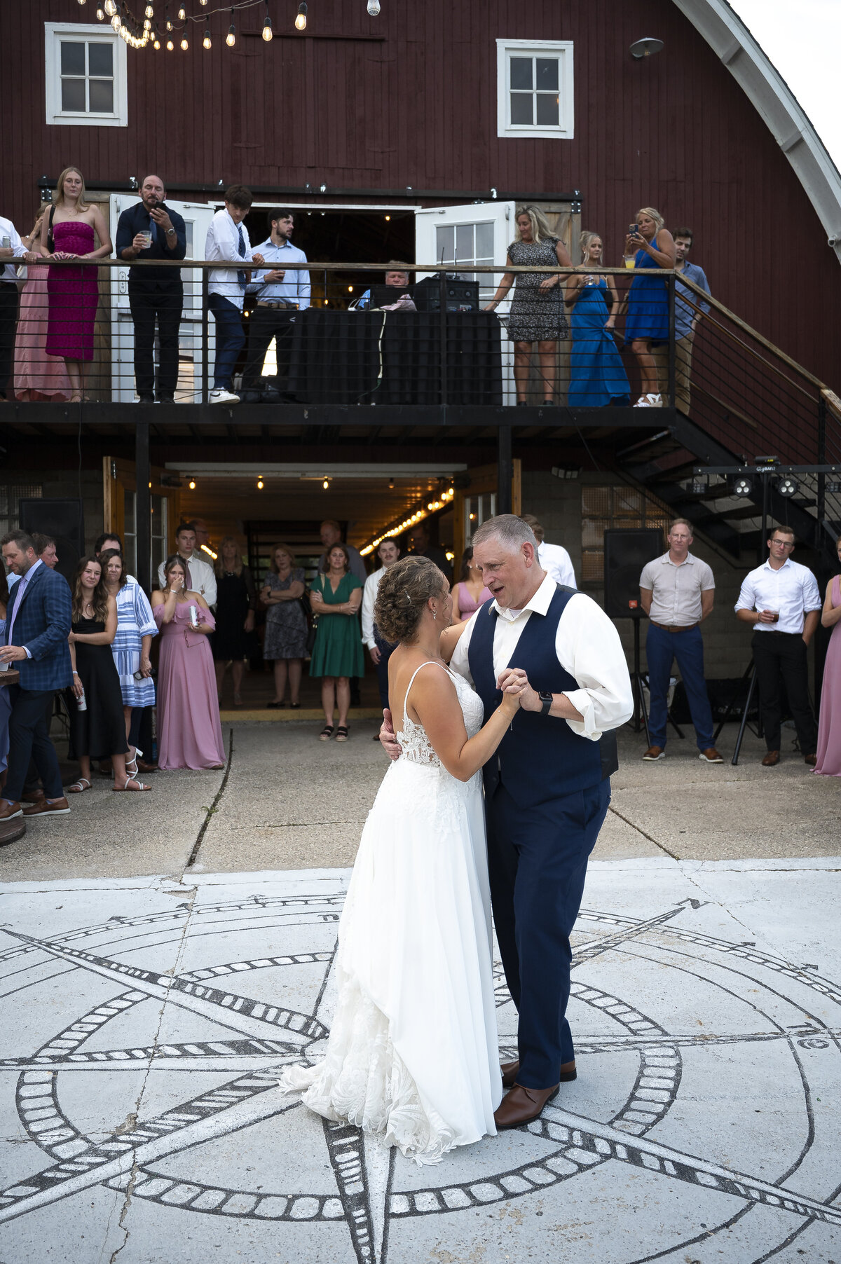 Romantic wedding scene in forest