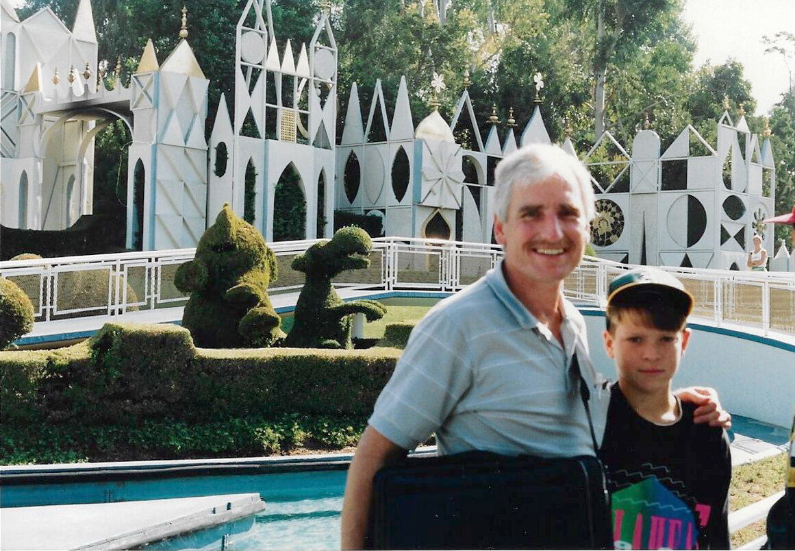 Brent Ray Fraser Disneyland with Dad 1990