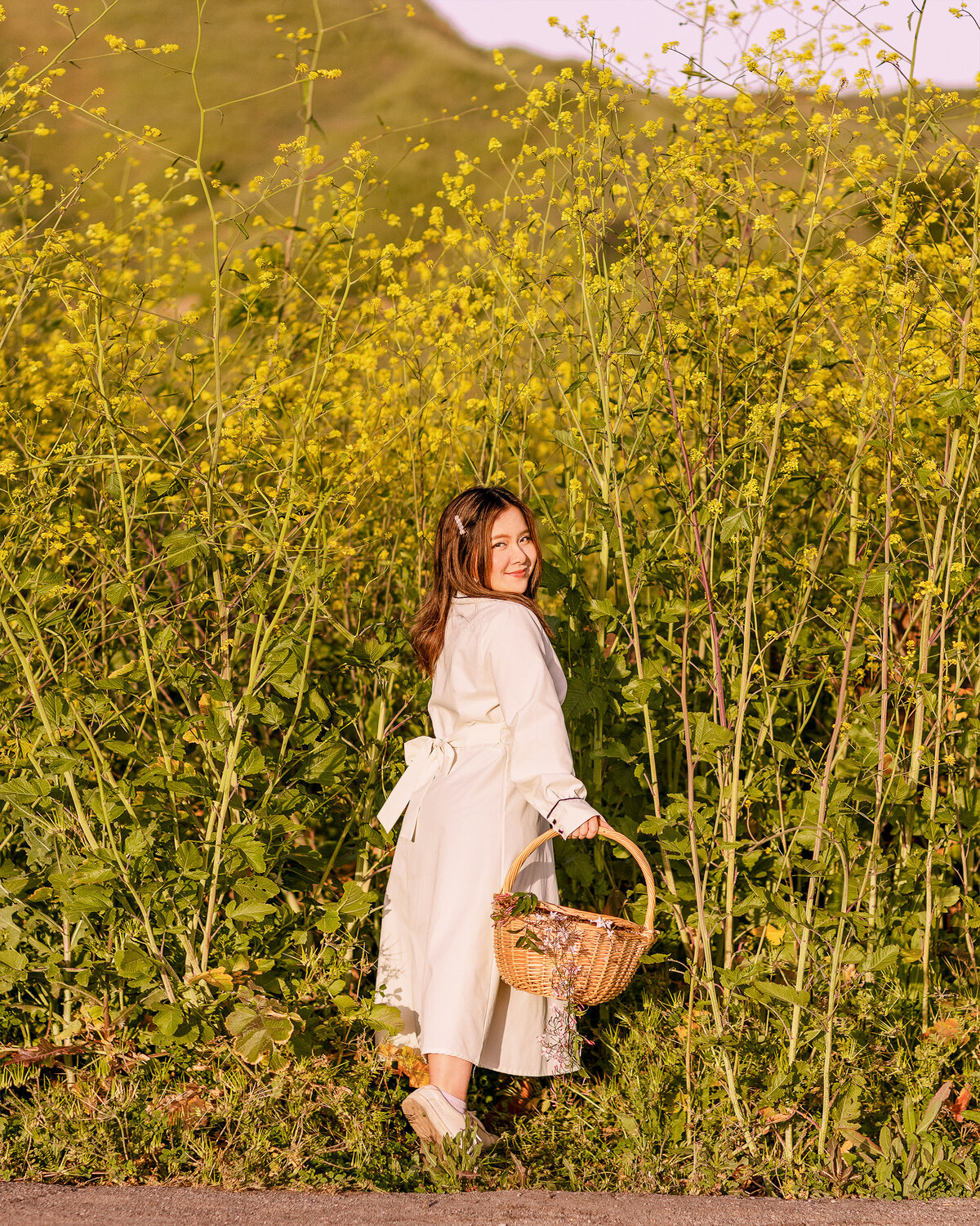 Yellow Flowers Basket Ashley (11)