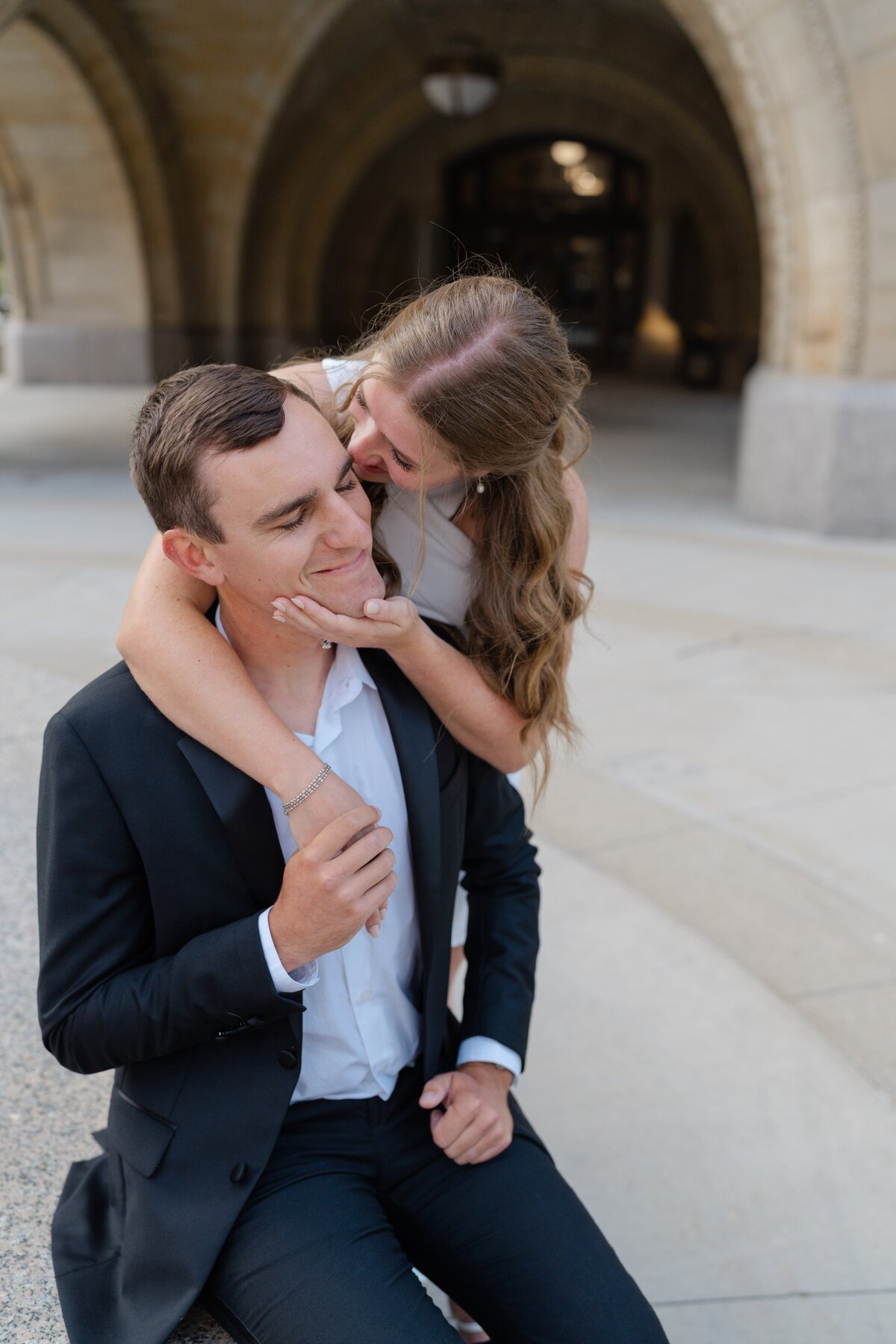 Downtown Milwaukee Elegant Engagement Session-15