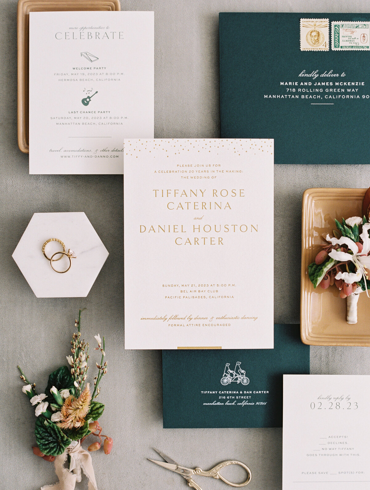 Voted best wedding invitations and best calligraphy in Orange County, California