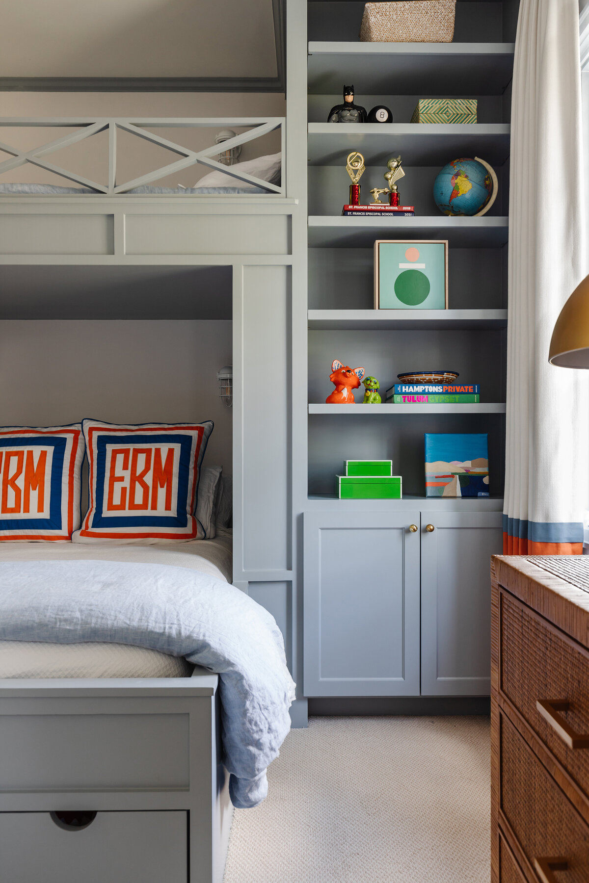 oyster creek studios memorial new build blue kids room lofted bed