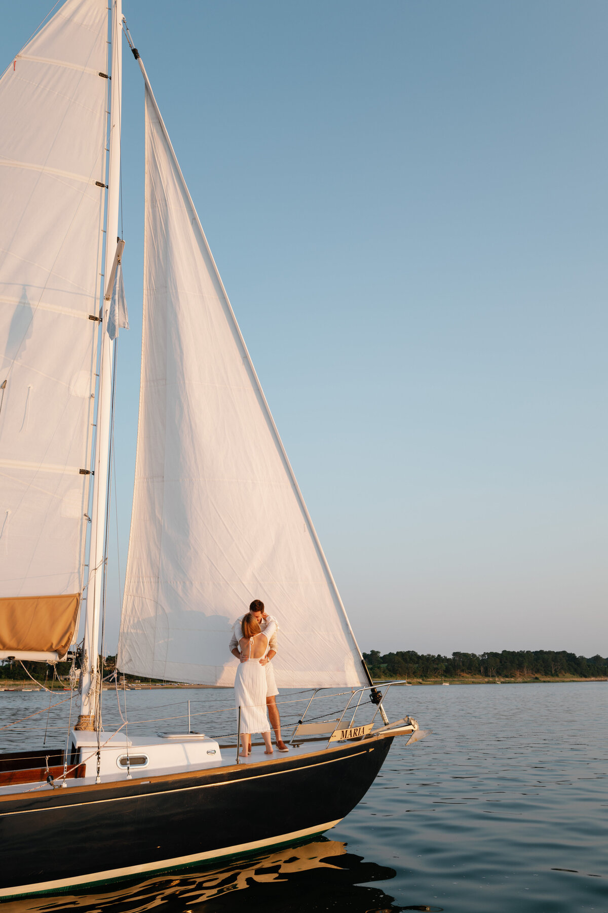 Sailboat Engagement Photography in Cape Cod 18