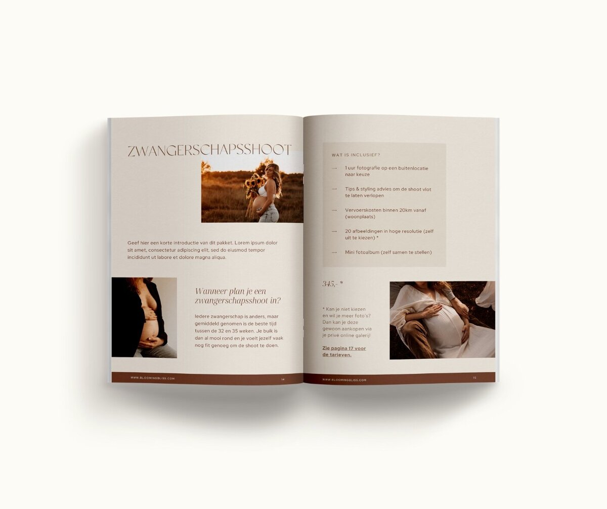 Canva brochure template Blooming Bliss 8