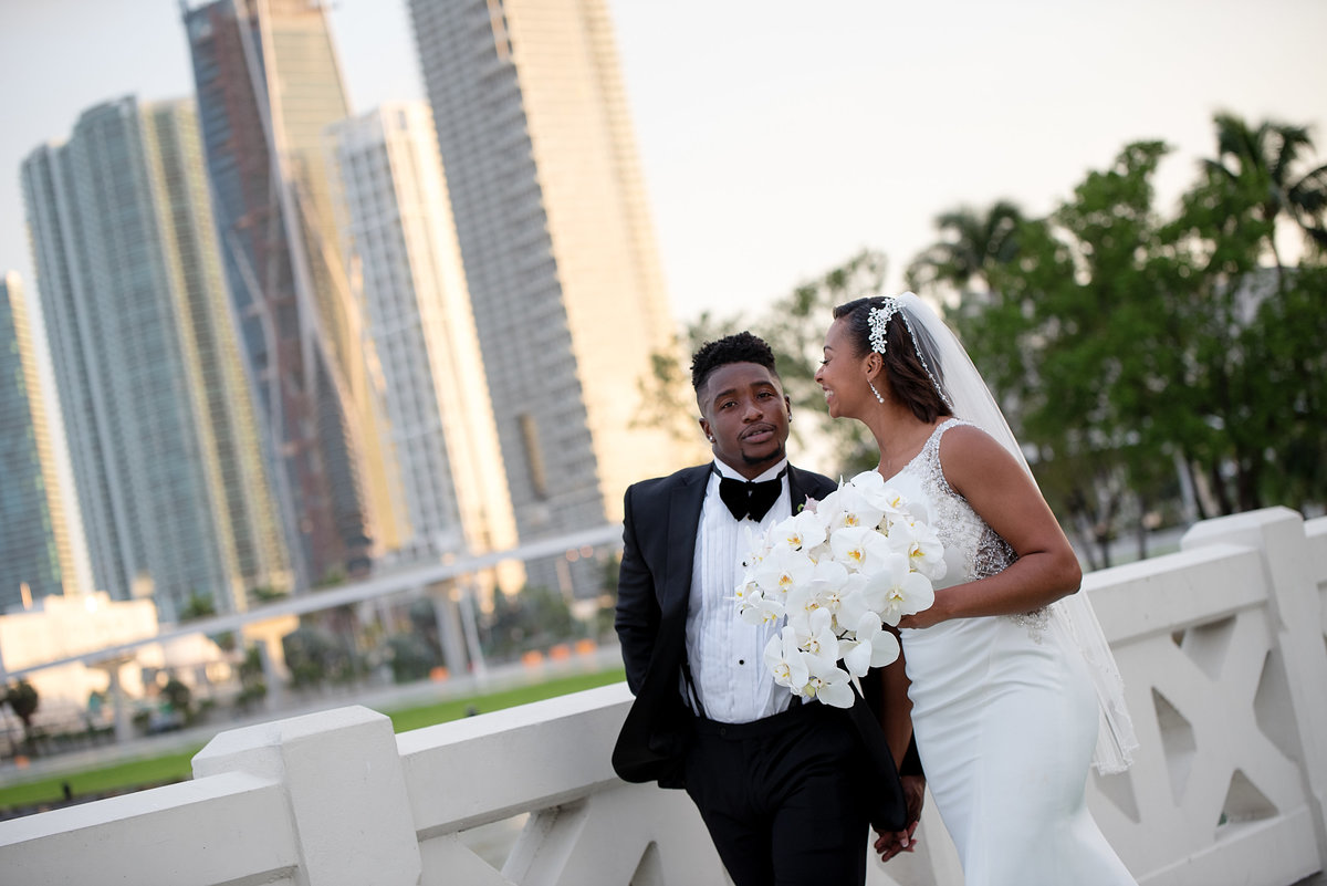 NFL Miami Dolphins Brandon Radcliff ShaKyra Radcliff Briza on the Bay Wedding Andrea Arostegui Photography-217